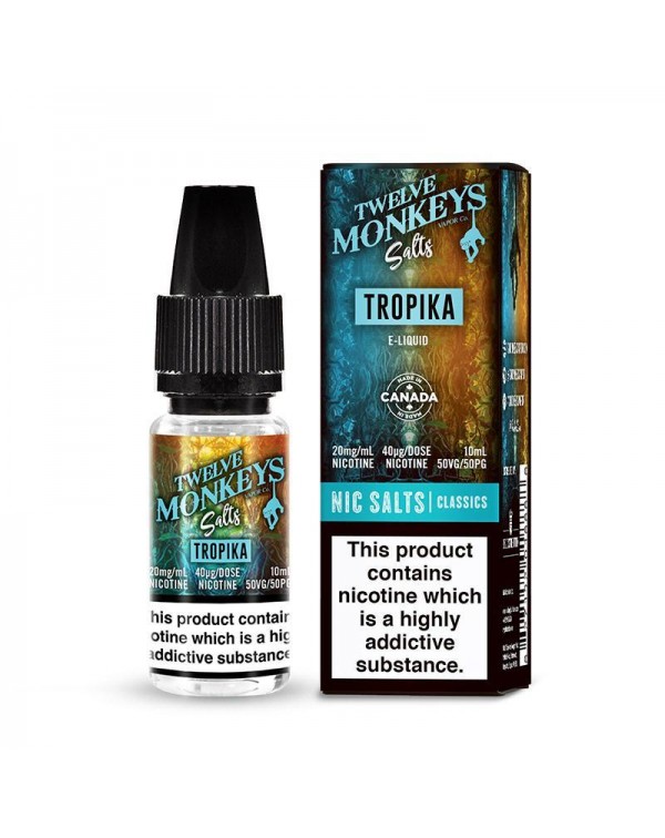 TROPIKA NICOTINE SALT E-LIQUID BY TWELVE MONKEYS S...