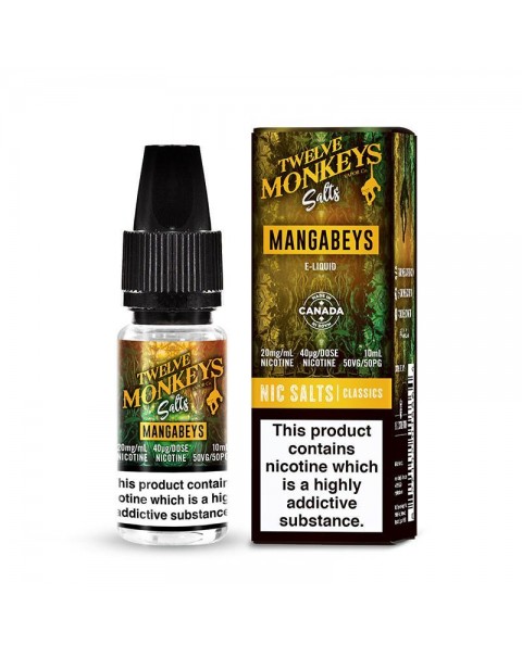 MANGABEYS NICOTINE SALT E-LIQUID BY TWELVE MONKEYS SALTS