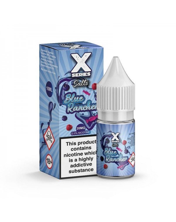 BLUE RANCHER NICOTINE SALT E-LIQUID BY X SERIES SA...