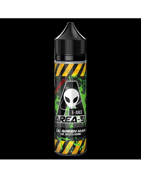 LIL' GREEN MAN E LIQUID BY AREA 51 50ML 50VG