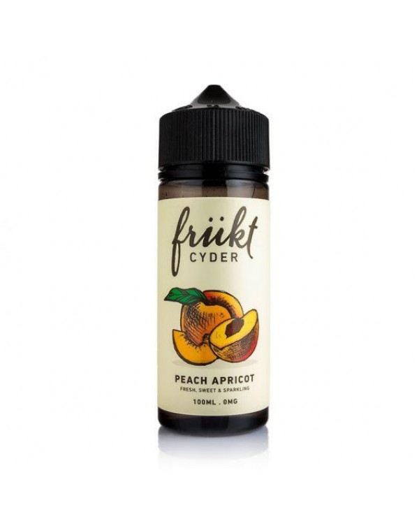 PEACH APRICOT E LIQUID BY FRUKT CYDER 100ML 70VG