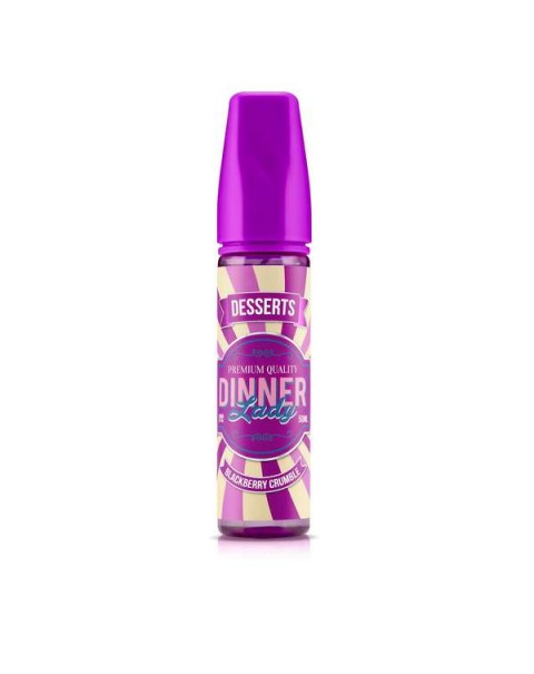 BLACKBERRY CRUMBLE E LIQUID BY DINNER LADY - DESSERTS 50ML 70VG