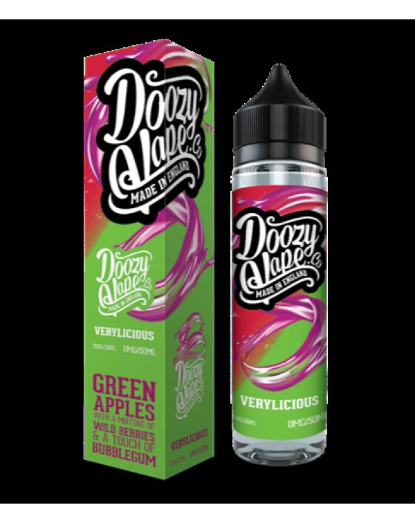 VERYLICIOUS E LIQUID BY DOOZY VAPE CO 50ML 70VG