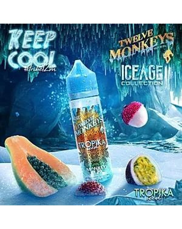 TROPIKA ICED E LIQUID BY 12 MONKEYS 50ML 70VG