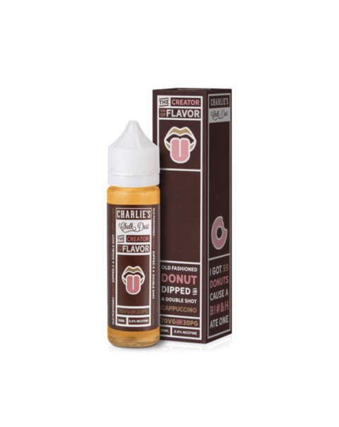 DONUT CAPPUCCINO E-LIQUID BY CHARLIE'S CHALK DUST - THE CREATOR OF FLAVOUR 50ML 70VG