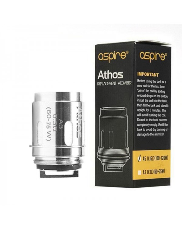 ASPIRE ATHOS VAPE REPLACEMENT ATOMIZER COIL HEADS