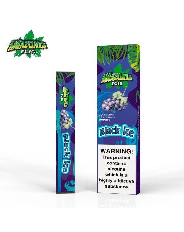 BLACK ICE BY AMAZONIA 20MG - 300 PUFFS DISPOSABLE ...
