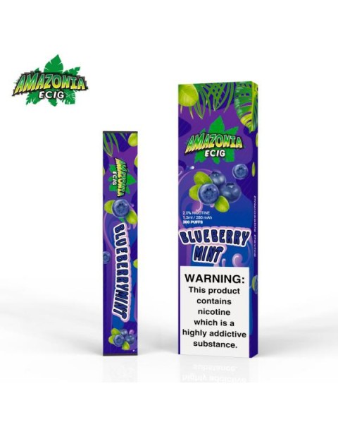 BLUEBERRY MINT BY AMAZONIA 20MG - 300 PUFFS DISPOSABLE POD