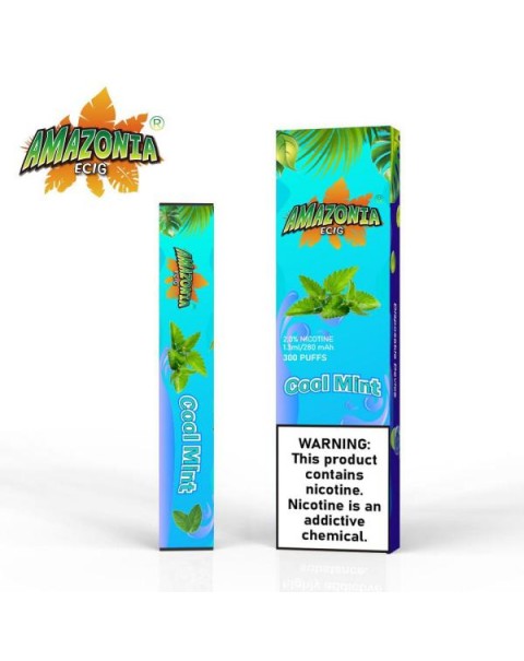 COOL MINT BY AMAZONIA 20MG - 300 PUFFS DISPOSABLE POD