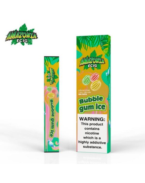 BUBBLEGUM ICE BY AMAZONIA 20MG - 300 PUFFS DISPOSABLE POD