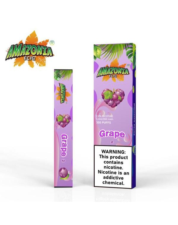 GRAPE BY AMAZONIA 20MG - 300 PUFFS DISPOSABLE POD