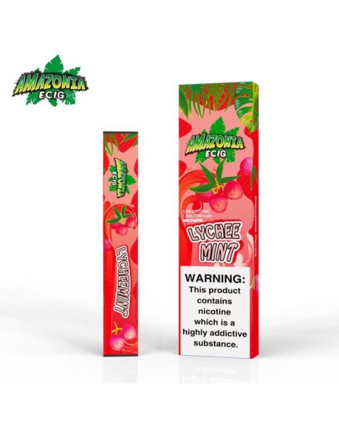 LYCHEE MINT BY AMAZONIA 20MG - 300 PUFFS DISPOSABLE POD