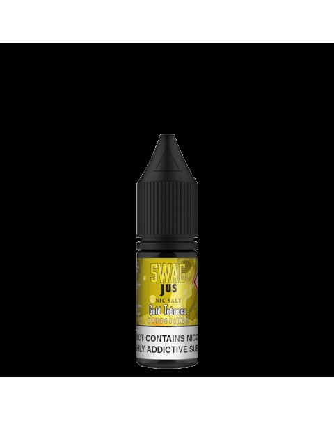 GOLD TOBACCO VAPORLESS NICOTINE SALT E-LIQUID BY SWAG JUS NICSALT