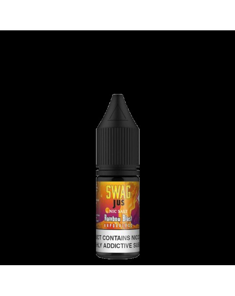 RAINBOW BLAST VAPORLESS NICOTINE SALT E-LIQUID BY SWAG JUS NICSALT