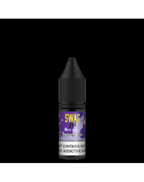 BLACKCURRANT ICE VAPORLESS NICOTINE SALT E-LIQUID BY SWAG JUS NICSALT