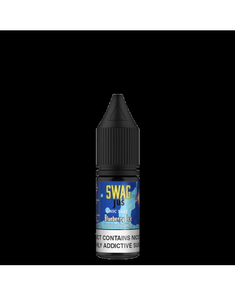 BLUEBERRY ICE VAPORLESS NICOTINE SALT E-LIQUID BY SWAG JUS NICSALT