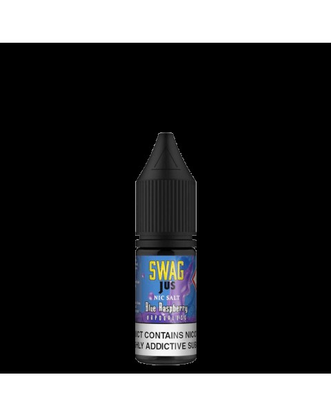 BLUE RASPBERRY VAPORLESS NICOTINE SALT E-LIQUID BY SWAG JUS NICSALT