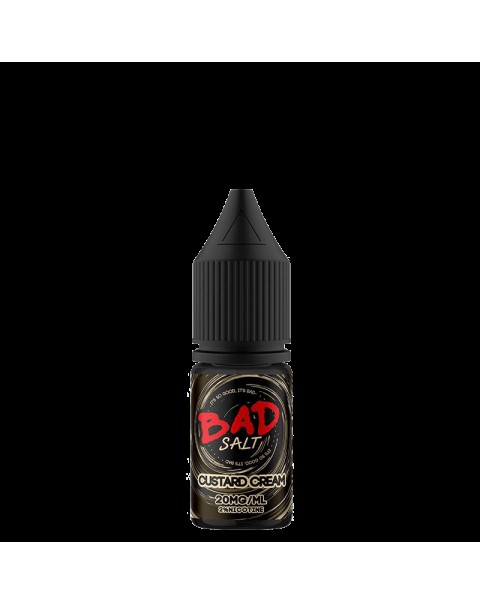 CUSTARD CREAM NICOTINE SALT E-LIQUID BY BAD SALT