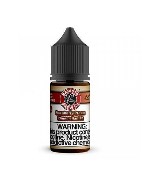 RASPBERRY CREAM DANISH NICOTINE SALT E-LIQUID BY BARISTA BREW CO.