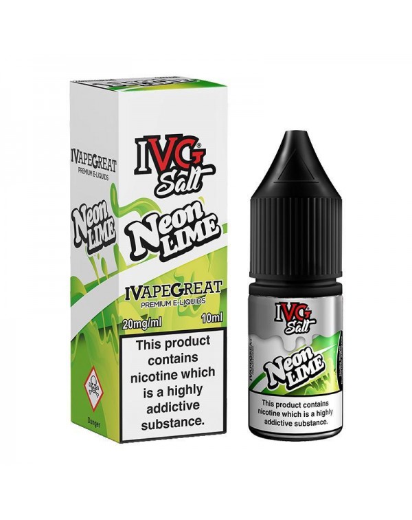 NEON LIME NICOTINE SALT E-LIQUID BY I VG SALT