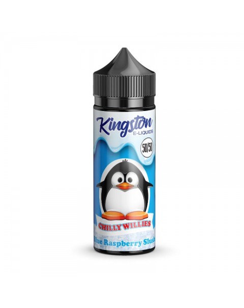 BLUE RASPBERRY SLUSH E LIQUID KINGSTON 50/50 CHILLY WILLIES 100ML 50VG