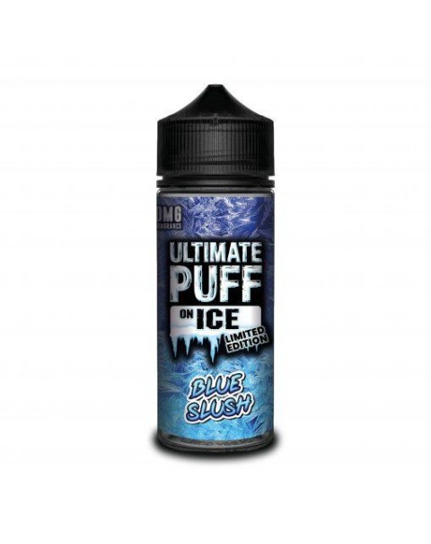 BLUE SLUSH E LIQUID BY ULTIMATE PUFF ON ICE 100ML 70VG