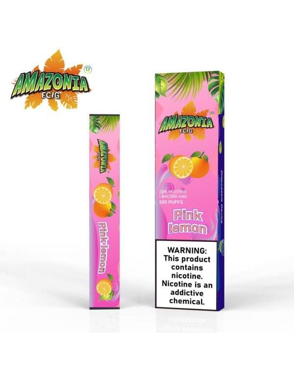 PINK LEMON BY AMAZONIA 20MG - 300 PUFFS DISPOSABLE...