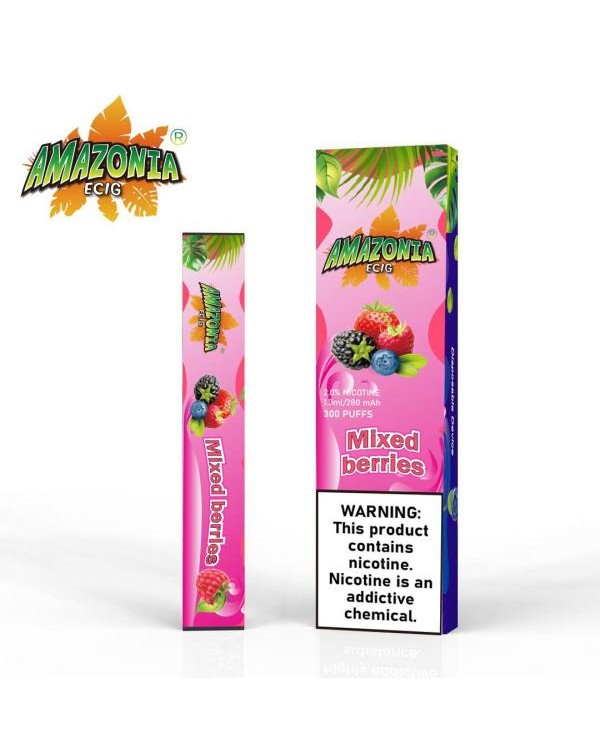 MIXED BERRIES BY AMAZONIA 20MG - 300 PUFFS DISPOSA...