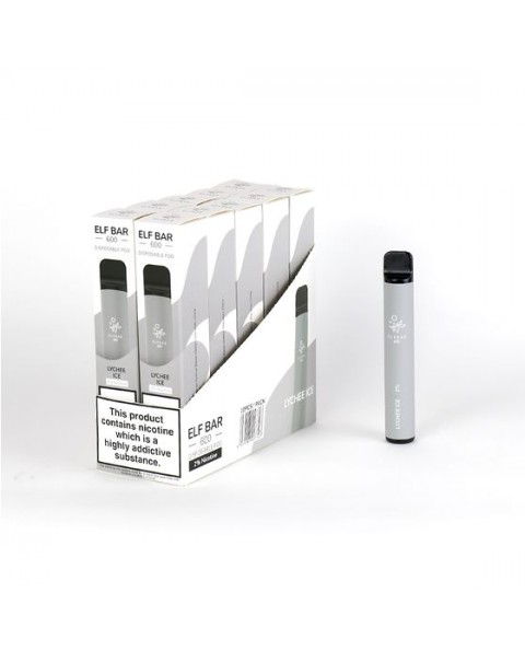 Lychee Ice Elfbar / Elf Bar 600 Puffs Disposable Vape