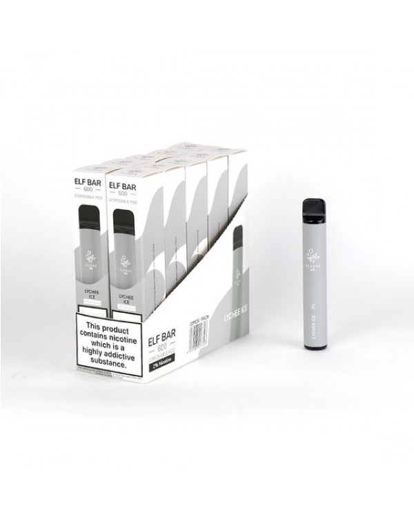 Lychee Ice Elfbar / Elf Bar 600 Puffs Disposable V...