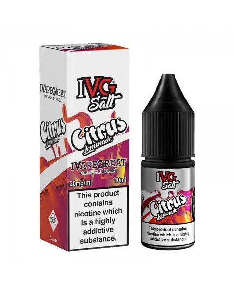 CITRUS LEMONADE NICOTINE SALT E-LIQUID BY I VG SALT