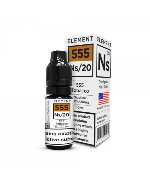 555 TOBACCO NICOTINE SALT E-LIQUID BY NS20 - ELEME...