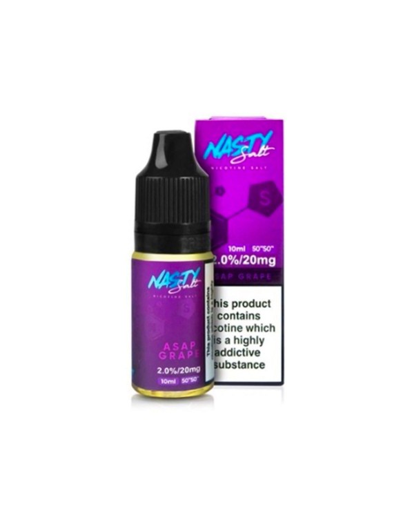 ASAP GRAPE NICOTINE SALT E-LIQUID BY NASTY SALT