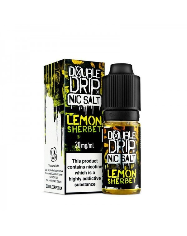 LEMON SHERBET NIC SALT E-LIQUID BY DOUBLE DRIP