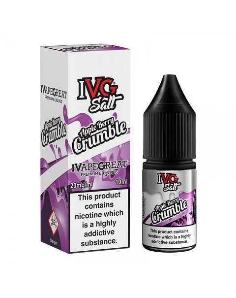 APPLE BERRY CRUMBLE NICOTINE SALT E-LIQUID BY I VG SALT