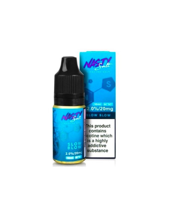 SLOW BLOW NICOTINE SALT E-LIQUID BY NASTY SALT