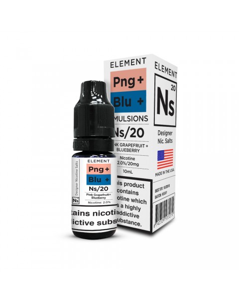 PINK GRAPEFRUIT + BLUEBERRY NICOTINE SALT E-LIQUID BY NS20 - ELEMENT