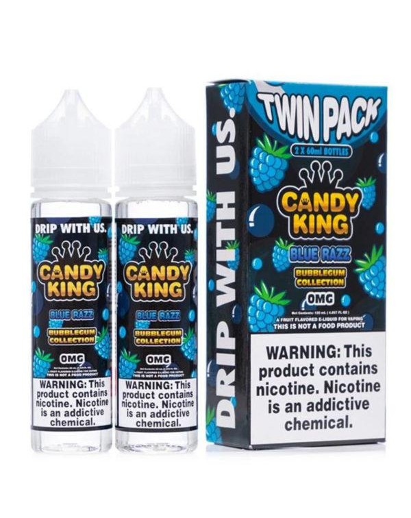 BLUE RAZZ E LIQUID BY CANDY KING BUBBLEGUM (2 X 50...